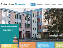 Tablet Screenshot of ecoles-libres-florennes.be